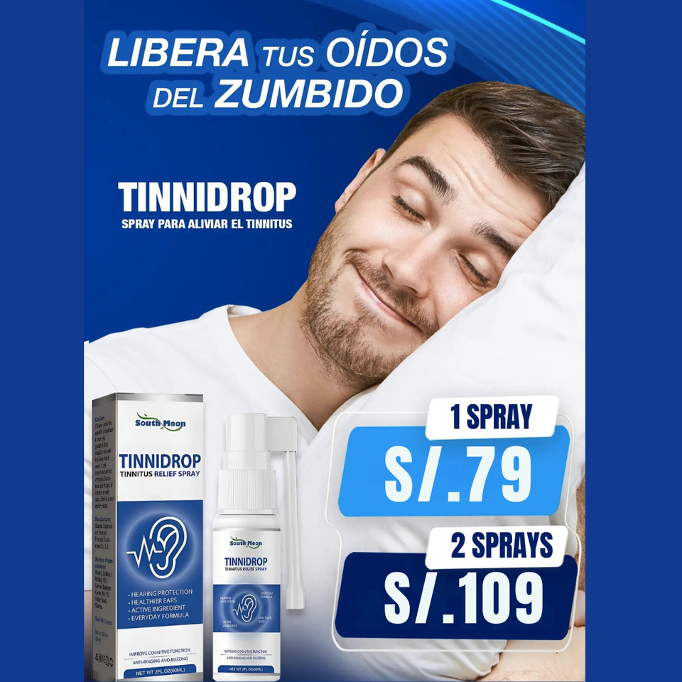 TINNIDROP PARA ALIVIAR EL ZUMBIDO EN EL OIDO